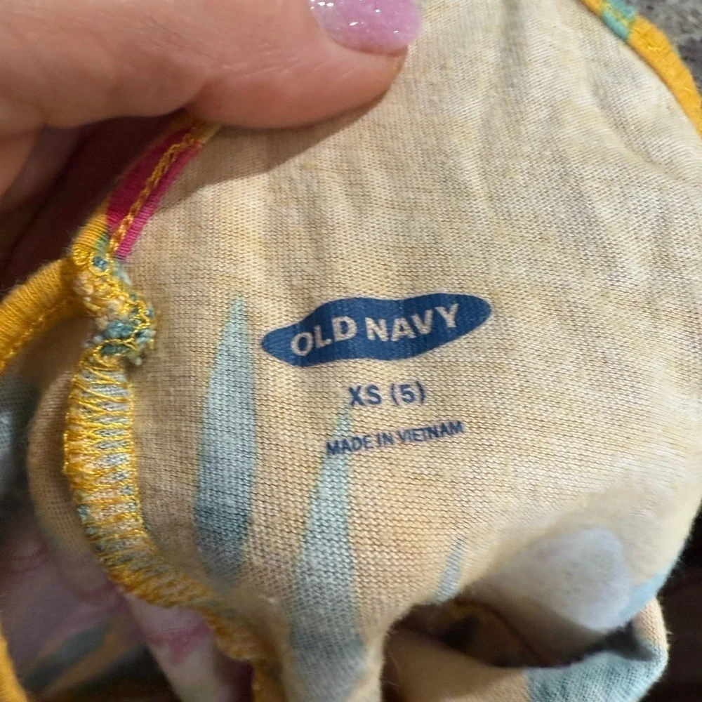 Old Navy Yellow Floral Kids Dress
